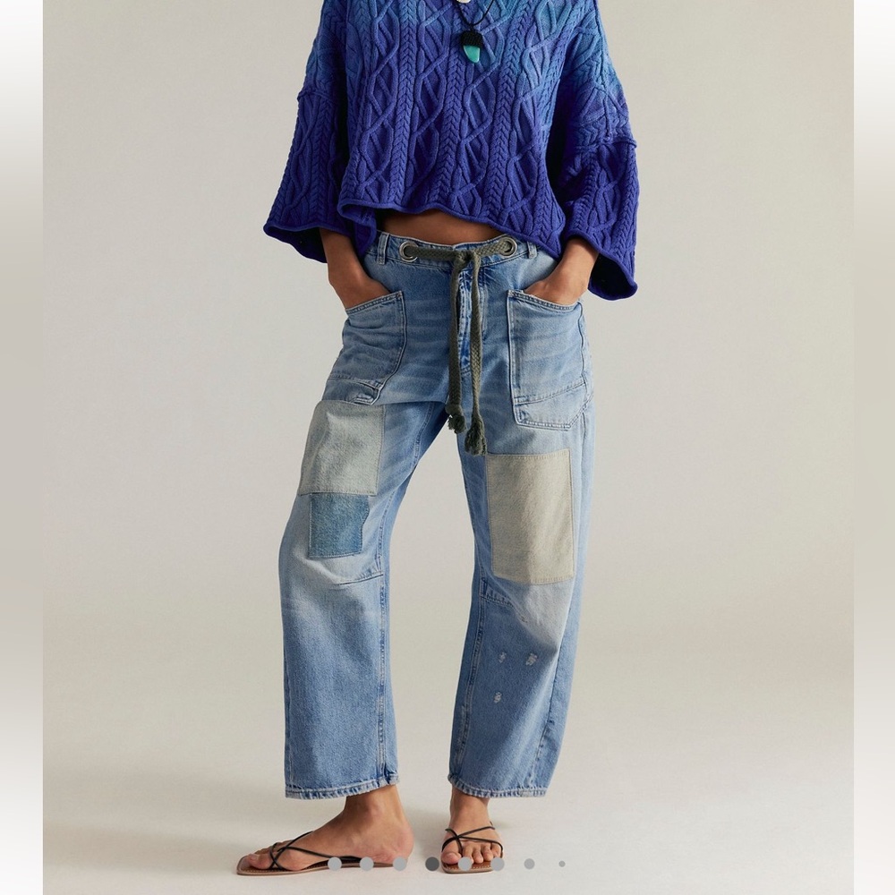 NWOT Free People Moxie Barrel Jeans